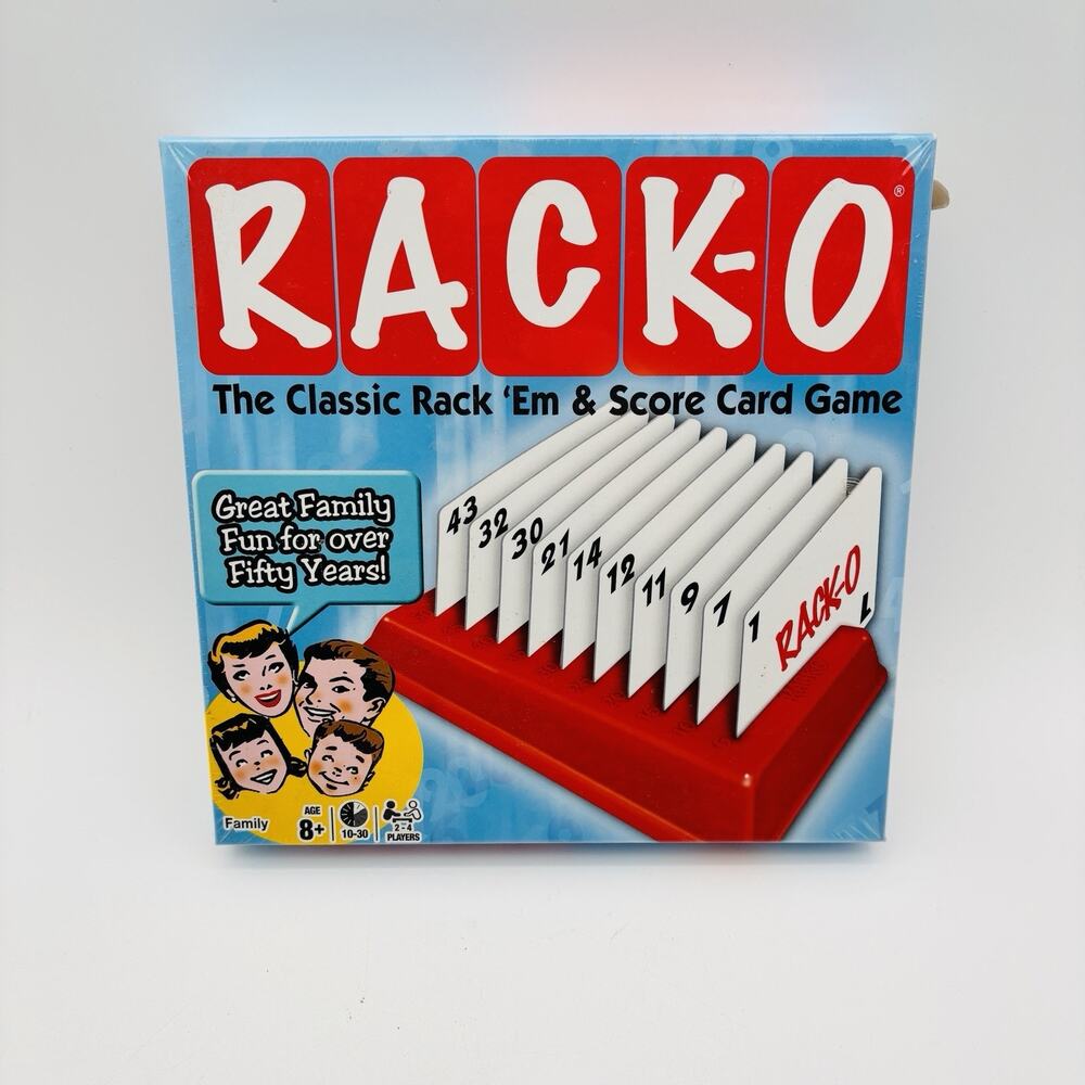 New Sealed - Rack-O Classic Game The Classic Rack 'Em & Score Card Game RACKO - Picture 8 of 8